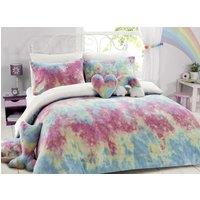 New Edge Blinds Rainbow Tie Dye Duvet Set - Single