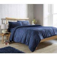 New Edge Blinds Original Teddy Duvet Set in Grey - King in Navy