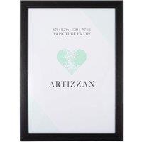 Happy Homewares Modern & Chic Black Veneer Wood Effect A4 Certificate Frame for Wall or Table