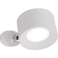 Happy Homewares Small White LED Colour Changing Rechargeable Remote Control Wall Light