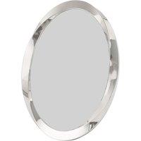 Happy Homewares Modern Oval Nickel Plated Metal 4x6 Picture Frame with Twisting Design in Metallic Silver