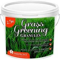 Homefront Grass Greening Granules Lawn Fertiliser - Strengthens & Greens Grass 2.5kg in Green