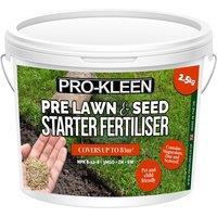 ProKleen Pre Lawn & Seed Starter NPK Grass Growth Fertiliser 1 x 2.5KG in Green