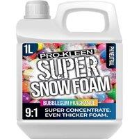 ProKleen Super Concentrate Snow Foam pH Neutral Car Shampoo Bubblegum 1 x 1L in White