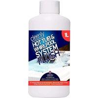 cleenly Hot Tub & Whirlpool System Flush - Removes Dirt & Grime 1L in Clear