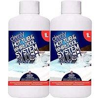 cleenly Hot Tub & Whirlpool System Flush - Removes Dirt & Grime 2L in Clear