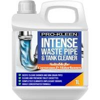 ProKleen Intense Waste Pipe & Tank Cleaner for Caravans & Motorhomes 1 x 1L in Clear