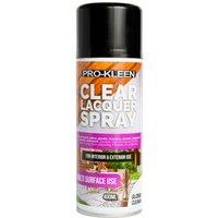 ProKleen Clear Lacquer Spray Protects & Seals Multi Surface Use Gloss 1 x 400ml
