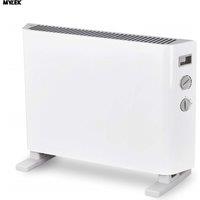 MYLEK Electric Convector Heater 3 Power Modes & Adjustable Thermostat 2kW in White