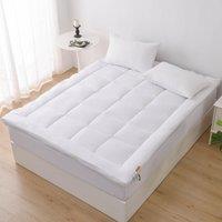 Glamhaus Luxury Mattress Topper Fitted Skirt - Oeko Tex 100 & Silvadur - King in White