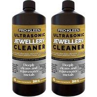 ProKleen Ultrasonic Jewellery Cleaner Solution Concentrated Fluid 2 x 1L in Clear