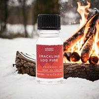 KDMD Crackling Log Fire Fragrance Oil 10ml in Maroon