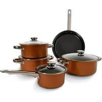 Carter & Clay 9 Piece Non-Stick Cookware Set in Copper