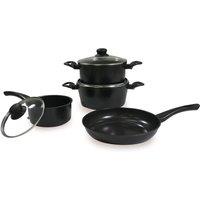 Carter & Clay 7 Piece Cookware Pots & Pans Set in Black