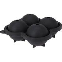 Libbi Lou Black Silicone 4 Sphere Ice Cube Tray - Two Pack | Size: 2 Pack