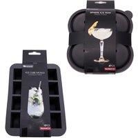 Libbi Lou Black Silicone Sphere & Ice Cube Tray Set