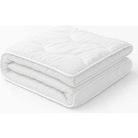 Homes-Linen Mattress Topper 5CM Air Flow Microfiber Bed Topper in White | Size: Super King
