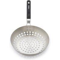 Tower Outdoor Living Grill Wok, Folding Bakelite Handle Stainless Steel T932017 in Metallics