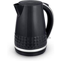 Tower T10075BLK Solitaire Kettle with 360 Swivel Base 1.5L 3KW Black & Chrome