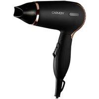 Carmen Gil Lightweight Travel Hair Dryer, by 1200W C80020COP FOLDING HANDLE in Black