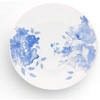 Wade Albert White Blue Floral Side Plate, Blue WA967014BLU in White | Size: A