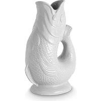 Wade Albert White Fish Jug, Earthenware, 1.2L, White WA967803WHT | Size: A