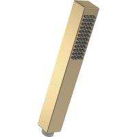 Balterley Minimalist Square Single Function Shower Handset - Brushed Brass in Metallics
