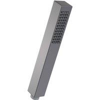 Balterley Minimalist Square Single Function Shower Handset - Brushed Pewter in Silver