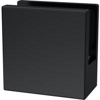 Balterley Wetroom Accessories Screen Support Foot & Wall Bracket - Matt Black