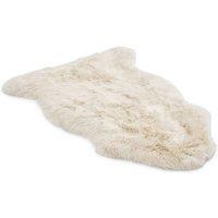 Infinity Leather Genuine Sheepskin Natural Soft Fluffy Real Wool Rug in Beige | Size: 90 cm x 60 cm