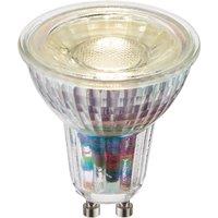 Loops 5.5W SMD GU10 Cool White LED Bulb - Indoor/Outdoor Clear Glass Light Bulb