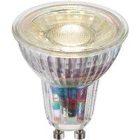 Loops 5.5W GU10 LED Bulb - Cool White - Dimmable Light Bulb - Clear Glass LED Lamp
