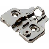 Loops Adjustable Mounting Plate for Soft Close Door Hinges - Bright Zinc Plated