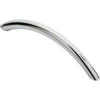 Loops Curved Bow Cabinet Pull Handle 119 x 10mm 96mm Fixing Centres Chrome