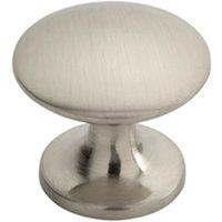 Loops Fingertip Cabinet Door Knob 30mm Diameter Satin Nickel Cupboard Handle in Metallics