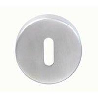 Loops 52mm Standard Lock Profile Open Escutcheon Concealed Fix Satin Steel in Metallics