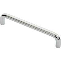 Loops Round D Bar Cabinet Pull Handle 138 x 10mm 128mm Fixing Centres Chrome