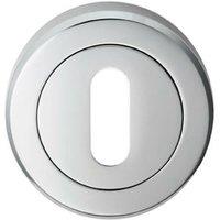 Loops 51mm Lock Profile Escutcheon Chamfered Edge Concealed Fix Polished Chrome