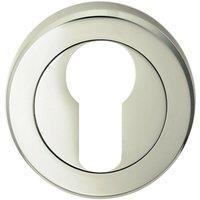 Loops 51mm Euro Profile Escutcheon Chamfered Edge Concealed Fix Polished Nickel in Metallics