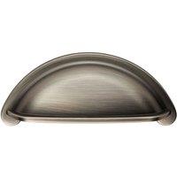 Loops Cabinet Cup Pull Handle 94 x 41.5mm 76mm Fixing Centres Gun Metal