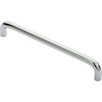 Loops Round D Bar Cabinet Pull Handle 170 x 10mm 160mm Fixing Centres Chrome