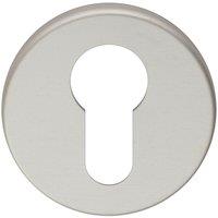 Loops 52mm Euro Profile Round Escutcheon Concealed Fix Satin Adonised Aluminium