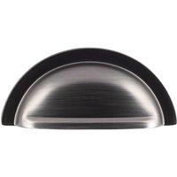 Loops 76mm Cup Pull Handle Gun Metal Traditional Cabinet / Drawer Handle