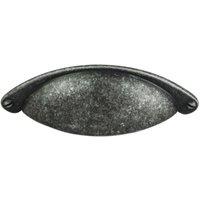 Loops Traditional Cup Pull Handle 104 x 26mm 64mm Fixing Centres Pewter