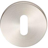 Loops 52mm Standard Lock Profile Open Slim Escutcheon Concealed Fix Satin Steel in Metallics