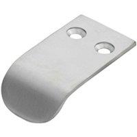 Loops Semi Concealed Cabinet Finger Pull Handle 12mm Fixing Centres Satin Chrome
