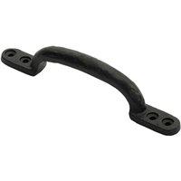 Loops Forged Iron Hotbed Pull Handle 152 x 18mm Black Antique Door Handle