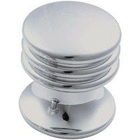 Loops One Piece Textured Cupboard Door Knob 15.5mm Diameter Polished Chrome