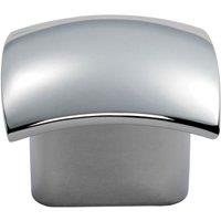 Loops Convex Face Cupboard Door Knob 33 x 30.5mm Polished Chrome Cabinet Handle