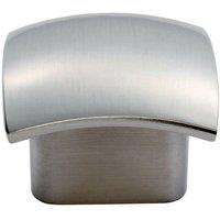 Loops Convex Face Cupboard Door Knob 33 x 30.5mm Satin Nickel Cabinet Handle in Metallics
